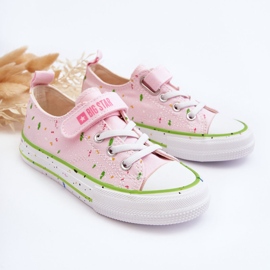 Deportivas Infantiles Velcros Big Star LL374064 Rosa rosado 2