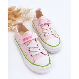 Deportivas Infantiles Velcros Big Star LL374064 Rosa rosado 3