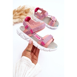 Sandalias Infantiles Velcros Big Star LL374202 Rosa rosado 3