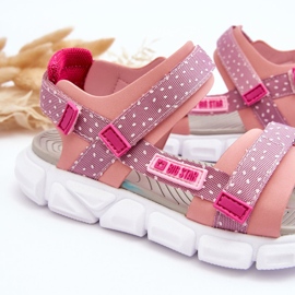 Sandalias Infantiles Velcros Big Star LL374202 Rosa rosado 4