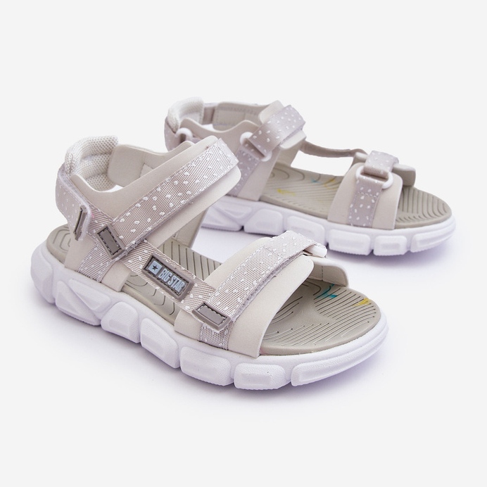 Sandalias Infantiles Velcros Big Star LL374201 Gris 1
