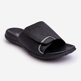 Pantuflas Classic Big Star para hombre LL174603 Negro 1