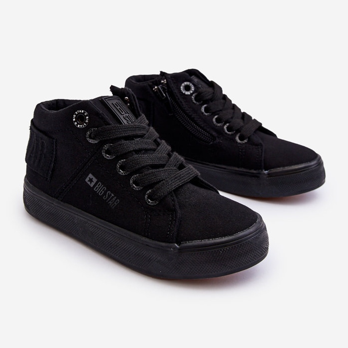 Zapatillas Altas Infantiles Clásicas Big Star LL374001 Negro 1
