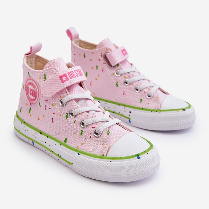 Deportivas Infantiles Estampadas Big Star LL374051 Rosa 1