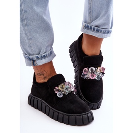 PS1 Zapatos deportivos de moda sin cordones con decoración Black Desire negro 5