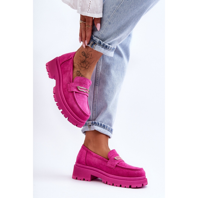 PS1 Mocasines Mujer Ante Rosa Pure Love rosado 1