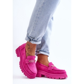 PS1 Mocasines Mujer Ante Rosa Pure Love rosado 4