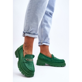 PS1 Mocasines Mujer Ante Verde Pure Love 5