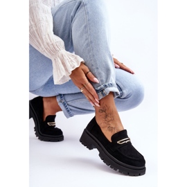 PS1 Mocasines Mujer Ante Negro Pure Love 3