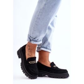 PS1 Mocasines Mujer Ante Negro Pure Love 4