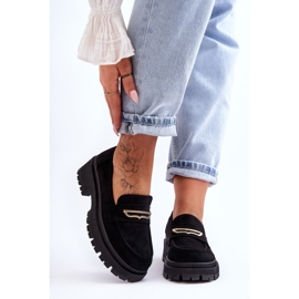 PS1 Mocasines Mujer Ante Negro Pure Love 5