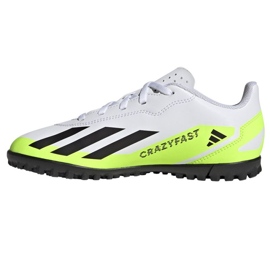 Adidas X Crazyfast.4 Tf Jr IE4066 zapatos de fútbol blanco blanco 1 Adidas X Crazyfast.4 Tf Jr IE4066 zapatos de fútbol blanco blanco 1