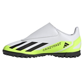 Botas de fútbol Adidas X Crazyfast.4 Vel Tf Jr IE4060 blanco blanco 1