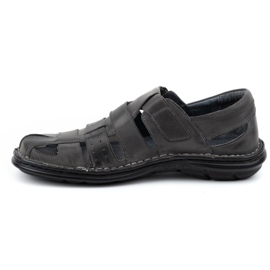 Mario Pala 467 Sandalias de hombre gris 1