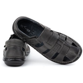 Mario Pala 467 Sandalias de hombre gris 4