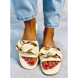 Seastar Chanclas Tobin Yellow con cadena amarillo 2