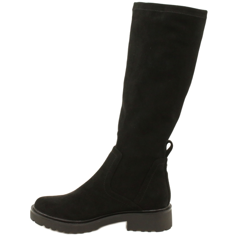 Botas de beso de caprice 25606-41 044 estiramiento negro 1