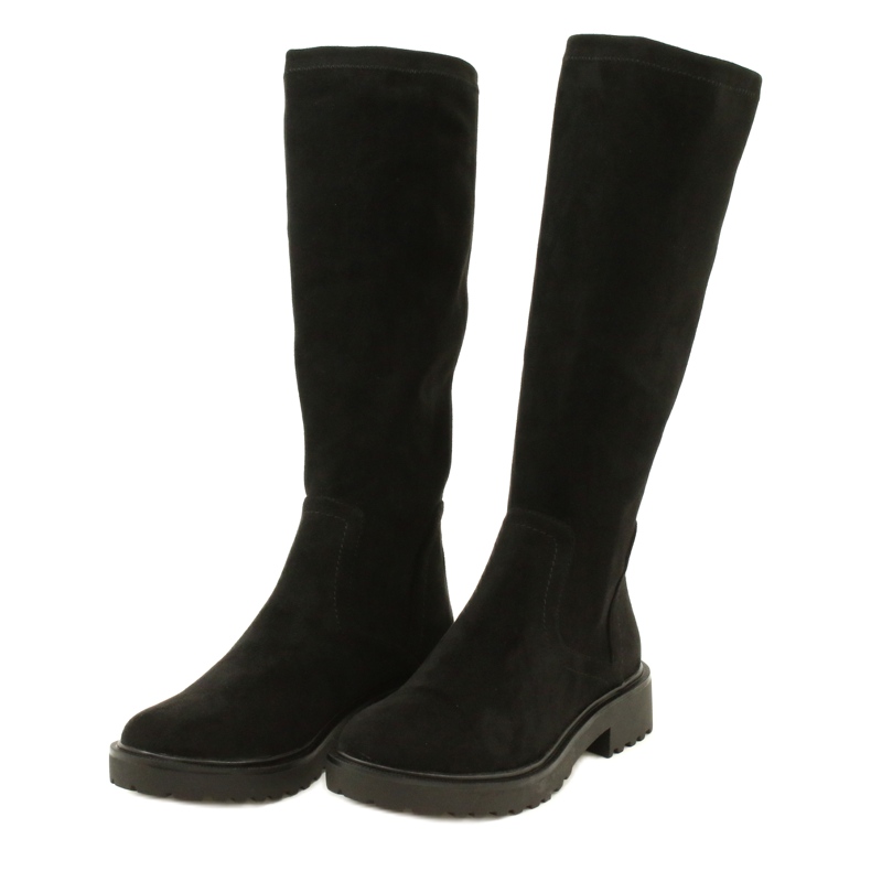 Botas de beso de caprice 25606-41 044 estiramiento negro 4