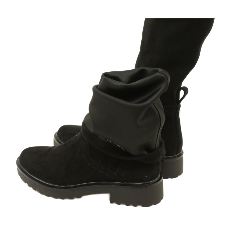 Botas de beso de caprice 25606-41 044 estiramiento negro 2