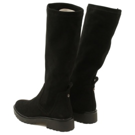 Botas de beso de caprice 25606-41 044 estiramiento negro 5