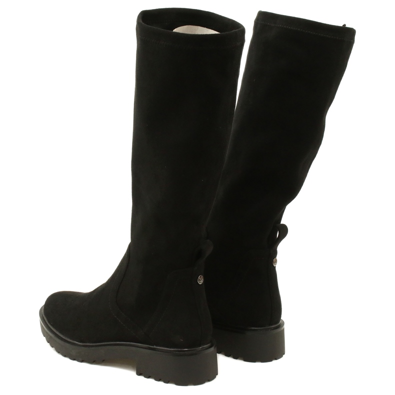 Botas de beso de caprice 25606-41 044 estiramiento negro 5