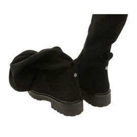 Botas de beso de caprice 25606-41 044 estiramiento negro 3