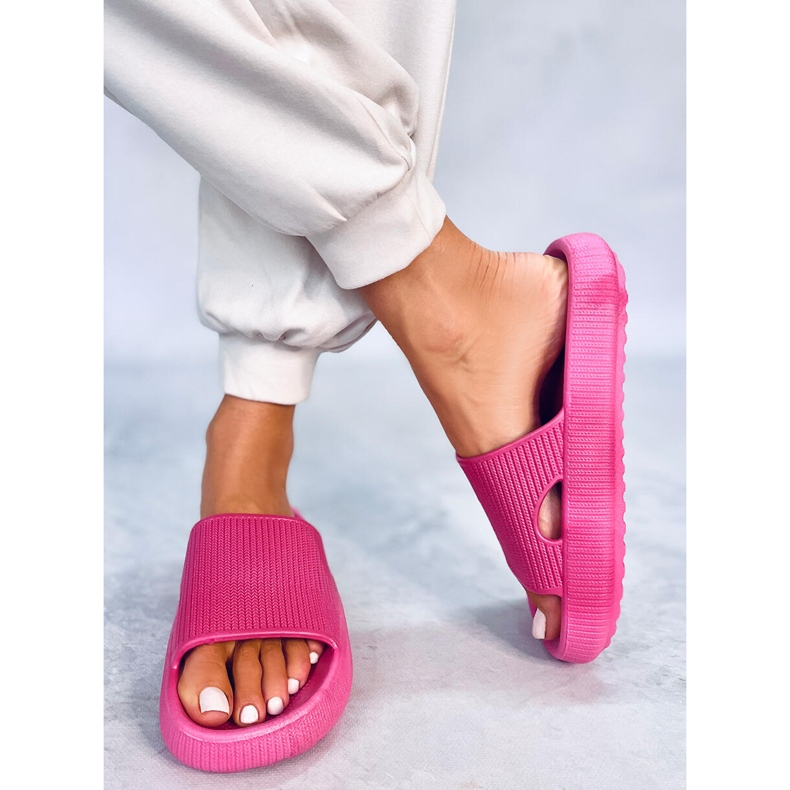 Zapatillas cojín Yang Fucsia rosa 2