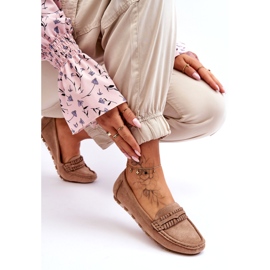 Mocasines Mujer Ante Beige 4