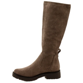 Botas hasta la rodilla de mujer Caprice 25606-41 306 Cafe Stretch marrón 2