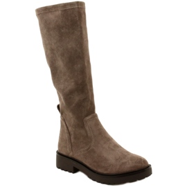 Botas hasta la rodilla de mujer Caprice 25606-41 306 Cafe Stretch marrón 1