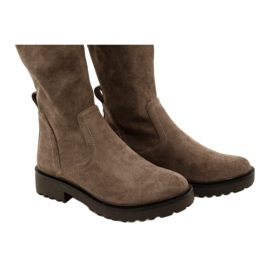 Botas hasta la rodilla de mujer Caprice 25606-41 306 Cafe Stretch marrón 4