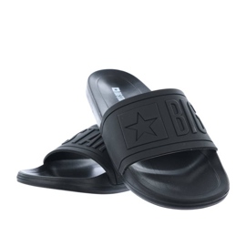 Chanclas de playa de goma negra para hombre Big Star DD174690 negro 8