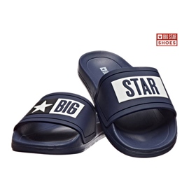 Chanclas de playa hombre goma azul marino Big Star DD174701 7