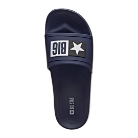 Chanclas de playa hombre goma azul marino Big Star DD174701 8