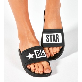 Chanclas de playa de goma negra Big Star DD274A266 negro 11