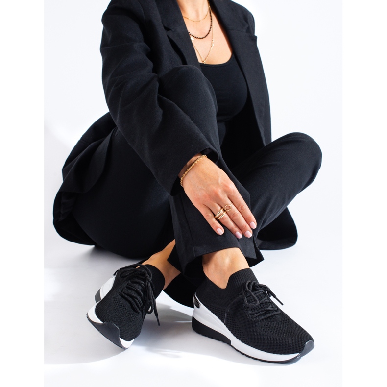 SHELOVET Zapatillas deportivas negras negro 1