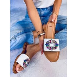 Chanclas Lowell Piedra color White blanco 5