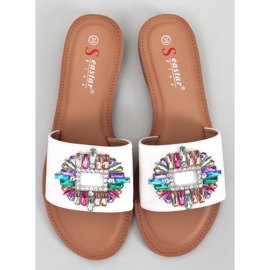 Chanclas Lowell Piedra color White blanco 1