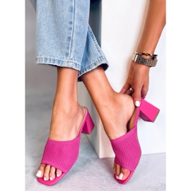 Sandalias tacón Greet Fucsia rosado 5
