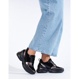 Deportivas mujer piel negra Shelovet negro 3
