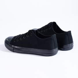 Zapatillas clásicas Shelovet de hombre de color negro 3