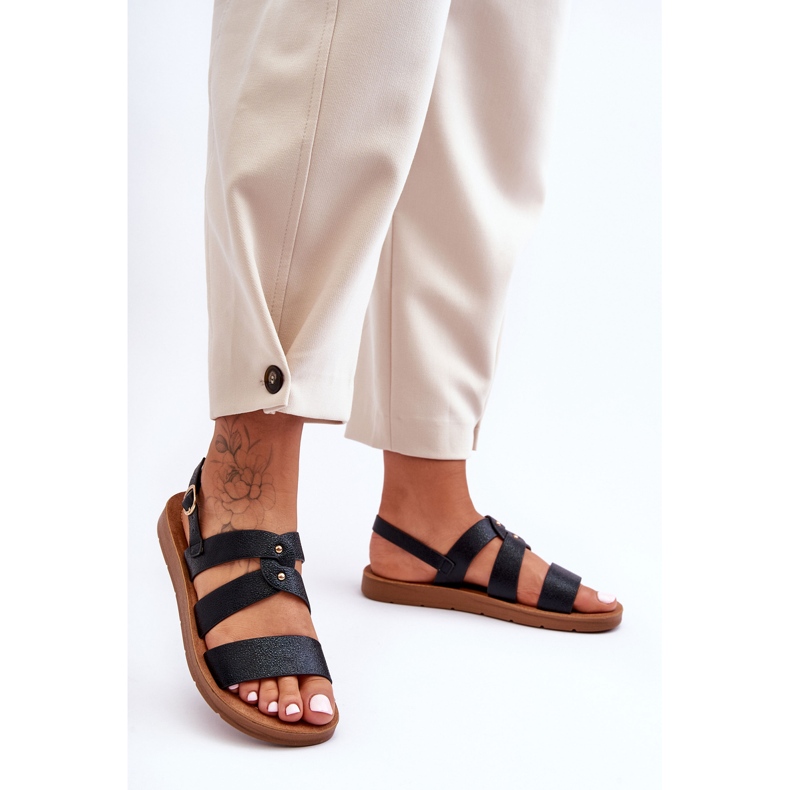 PG1 Sandalias Mujer Catalia Brillantes Negro 1