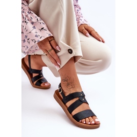PG1 Sandalias Mujer Catalia Brillantes Negro 4