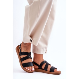 PG1 Sandalias Mujer Catalia Brillantes Negro 5