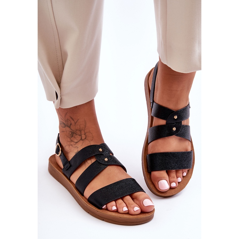 PG1 Sandalias Mujer Catalia Brillantes Negro 2