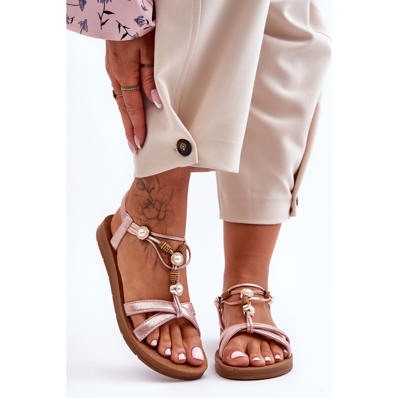 PG1 Sandalias De Mujer Con Purpurina Rosa Midol rosado 2