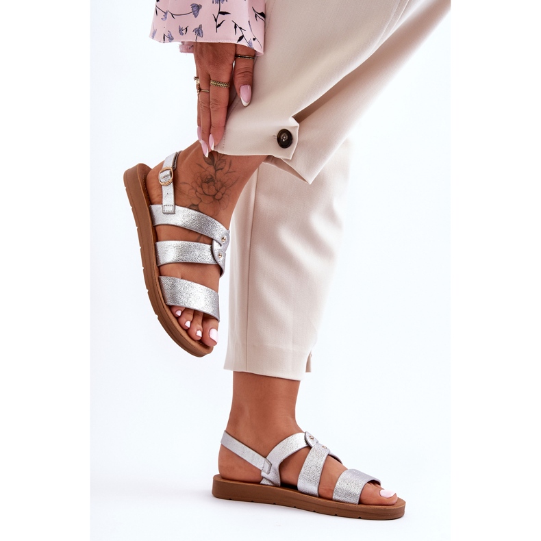 PG1 Sandalias Mujer Glitter Plata Catalia 2