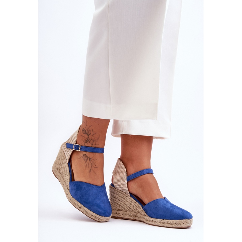 PG1 Sandalias Cuña Ante Azul Selfoss 1 PG1 Sandalias Cuña Ante Azul Selfoss 1