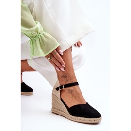 Sandalias De Ante Con Cuña Negro Selfoss 4