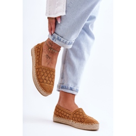 PG1 Alpargatas de Mujer Camel One Lover Caladas marrón 2